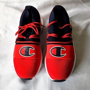 Men's Champion sneakers, Navy/Red, Sz 10